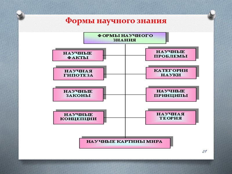 Формы научного знания  29